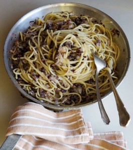 Spaghetti with Radicchio