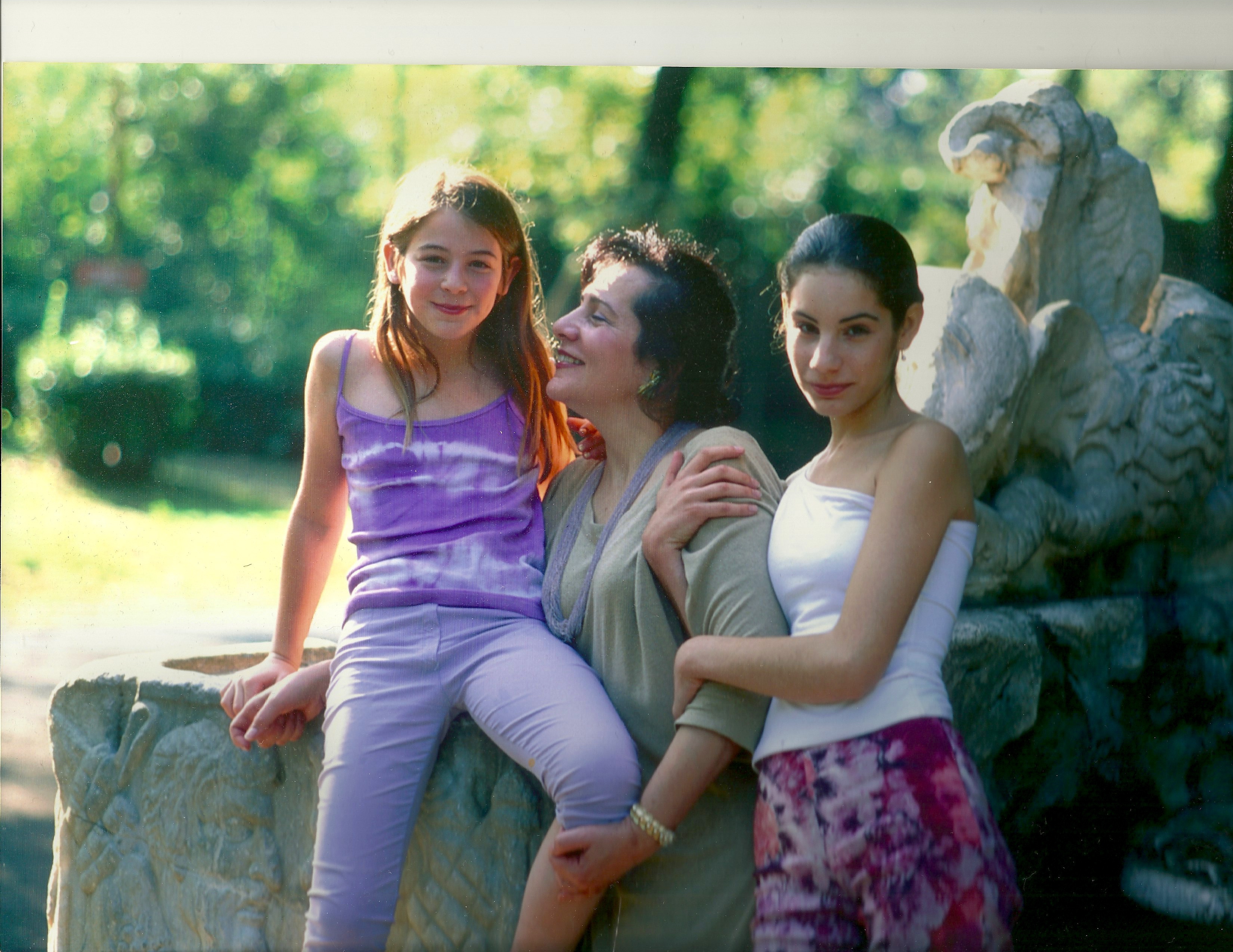 With Celina and Gabriella in Villa Borghese, Rome, 1998. | Credit: Paolo Destefanis