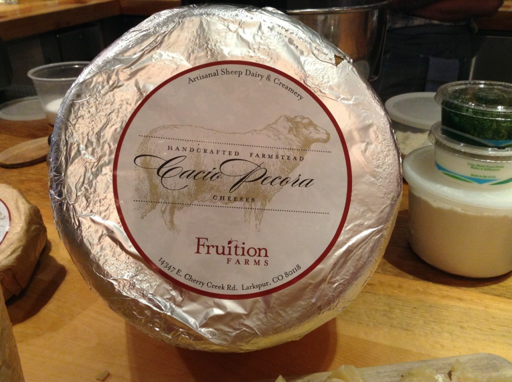 Their award-winning sheep cheese, Colorado Cacio Pecora.