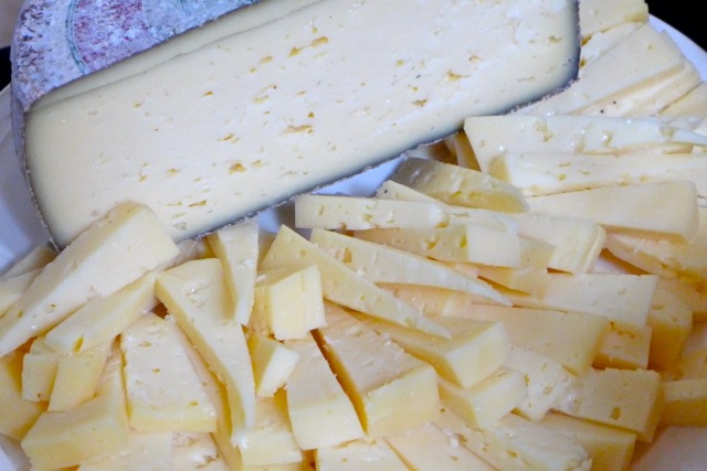 Montasio from the Friuli-Venezia Giulia, young, sweet — and underexposed in the U.S. It's the cheese originally used for frico, the crisply fried cheese dish that Lidia Bastianich popularized in NYC at the now defunct Frico Bar.